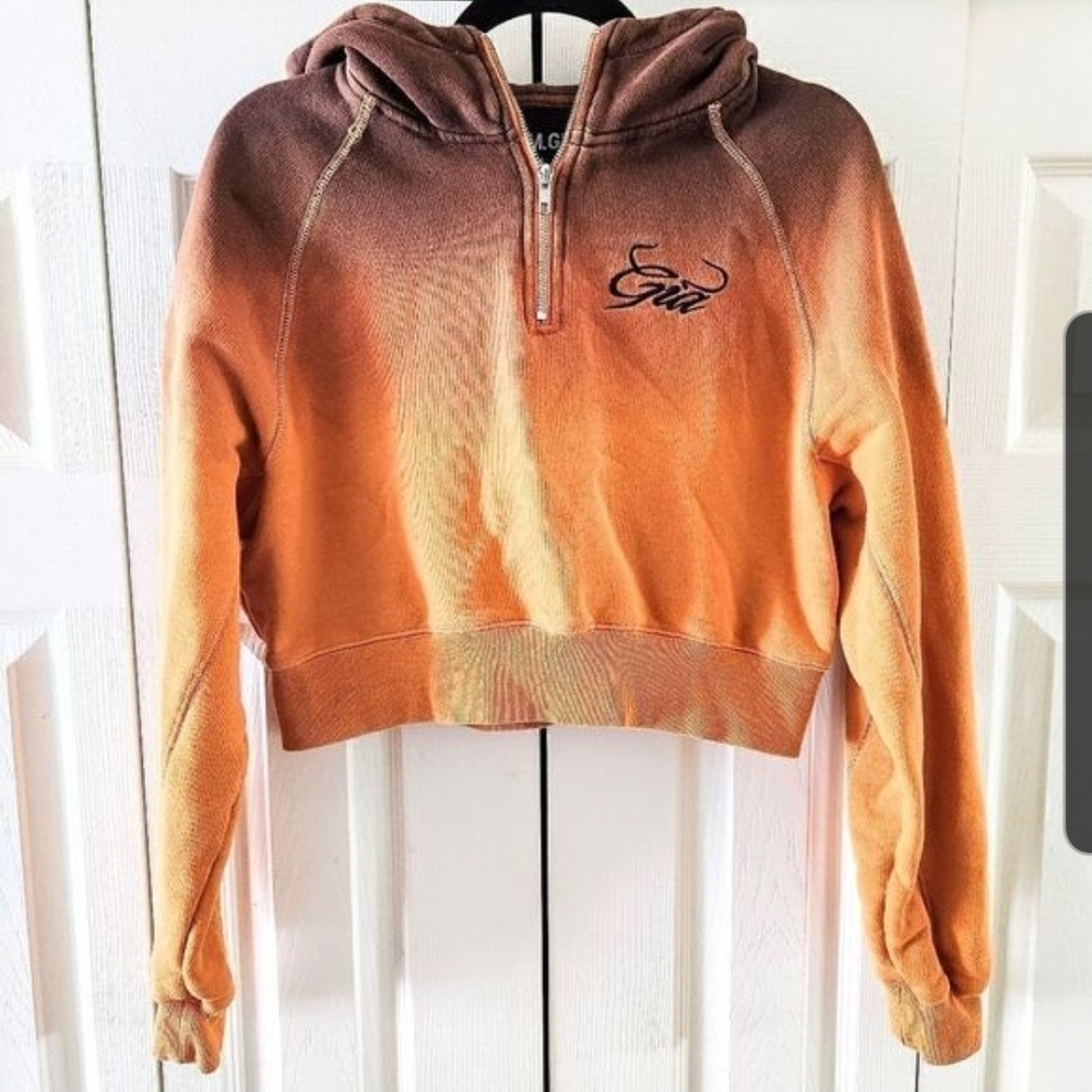 I.AM.GIA Ombre Pullover Cropped Hoodie Women's XS